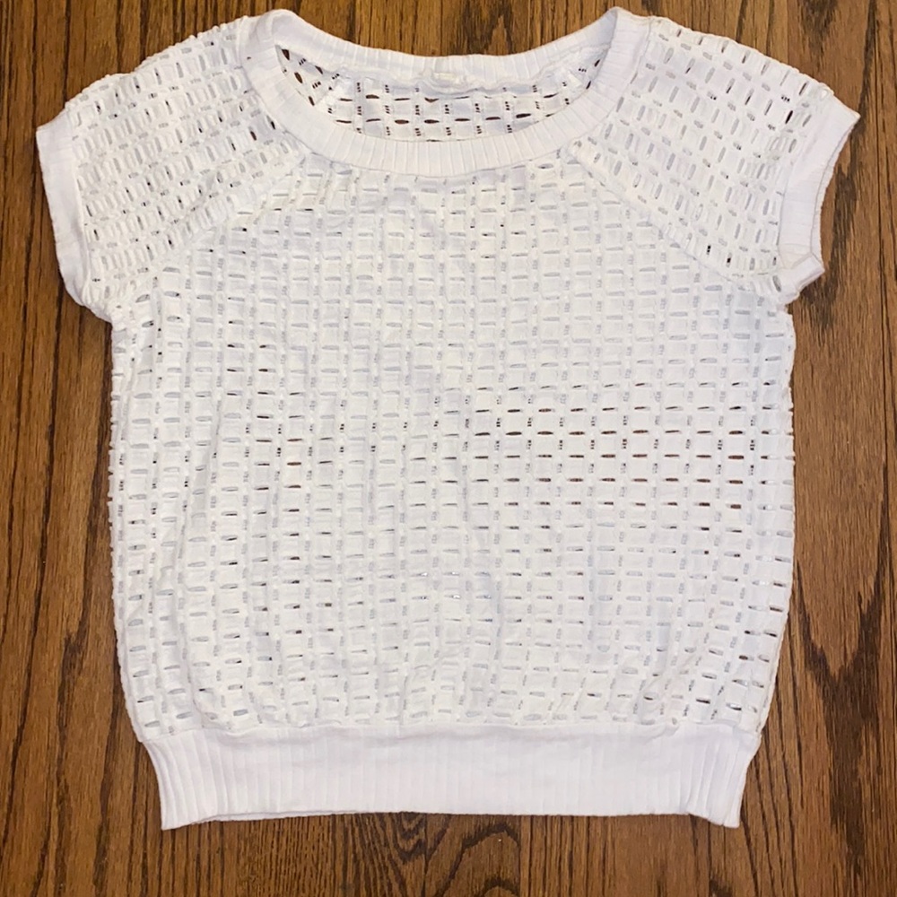Anthropologie- Weston Dara Eyelet Pullover